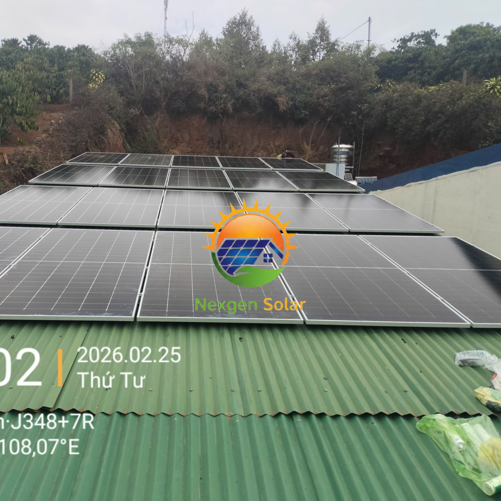Dự án điện mặt trời bám tải 12.4kwp tại Di Linh – Lâm Đồng